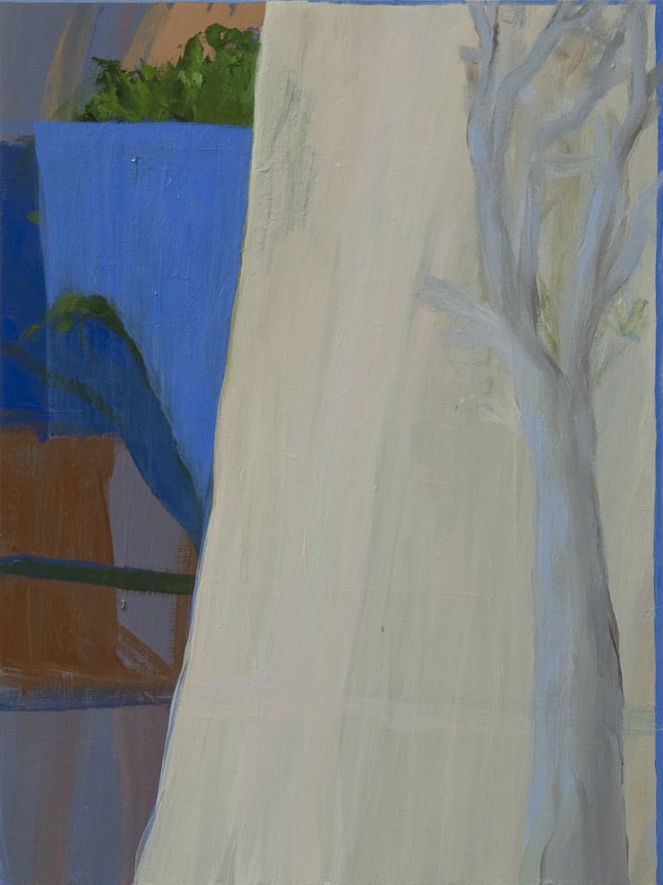 Kathryn Dolby Peeking Trees Acrylic on Board 30 x 40cm $ 1200
