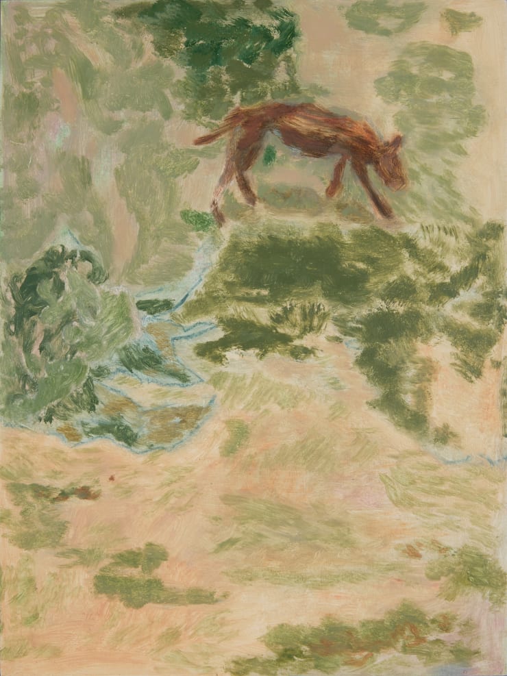 ELYNOR SMITHWICK Sideways Walk Oil on Board 30 x 40cm $ 1200 SOLD