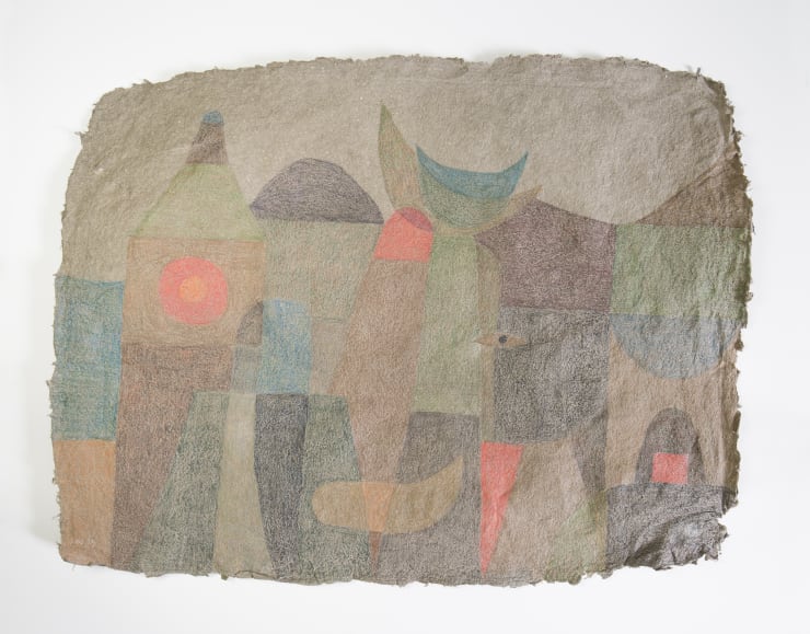 HERMENTAIRE Djambo Dream N.5 Coloured Pencil on Linen Paper Paper Size: 85 x 65cm Frame Size: 100 x 80cm Custom Open Frame SOLD