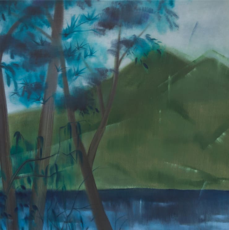 Dapeng Liu Across the Stream Oil on Canvas 61 x 61cm $ 5,600.00