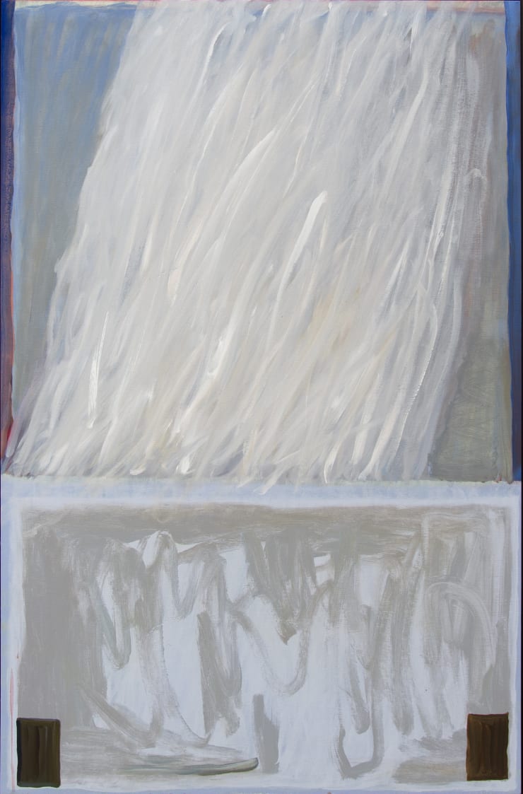 Kathryn Dolby Little Anchors Acrylic on Board Natural Oak Shadow Box Frame 80 x 122cm SOLD