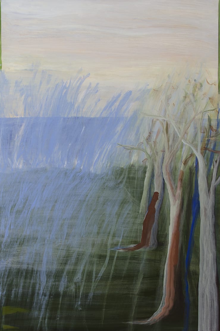Kathryn Dolby Stories Built on Stories (Ghost Gums) Acrylic on Board 80 x 120cm SOLD
