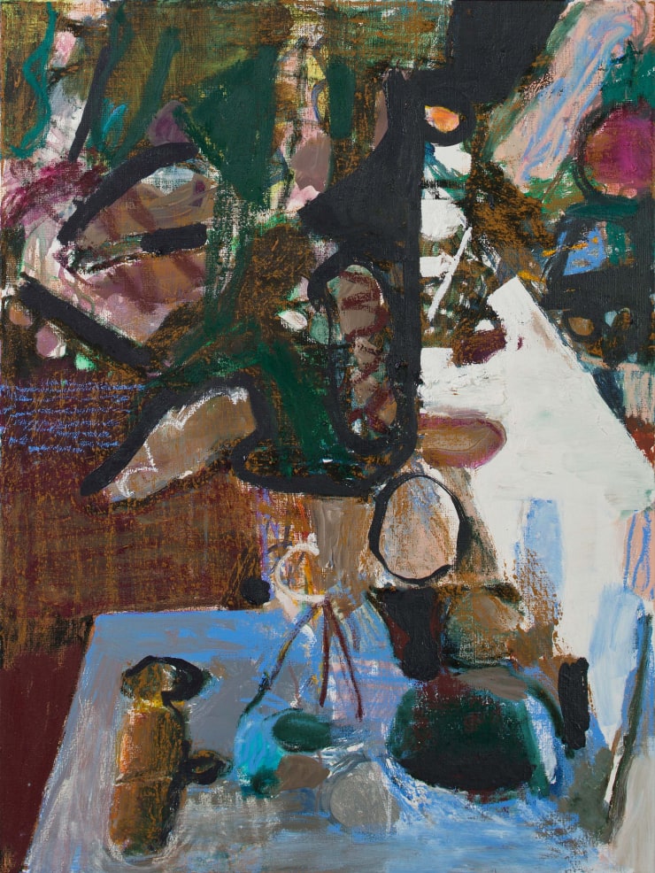 Assembly Oil Paint and Oil Crayon on Canvas Original 60 x 80 cm $6 100 £3 100