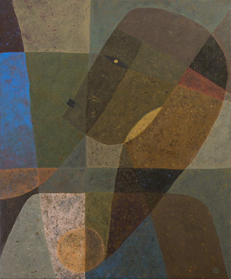 Djambo Girl in Paris Acrylic on Canvas 65 x 64cm SOLD