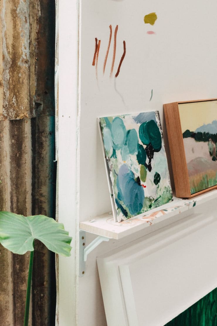acrylic-on-board pieces