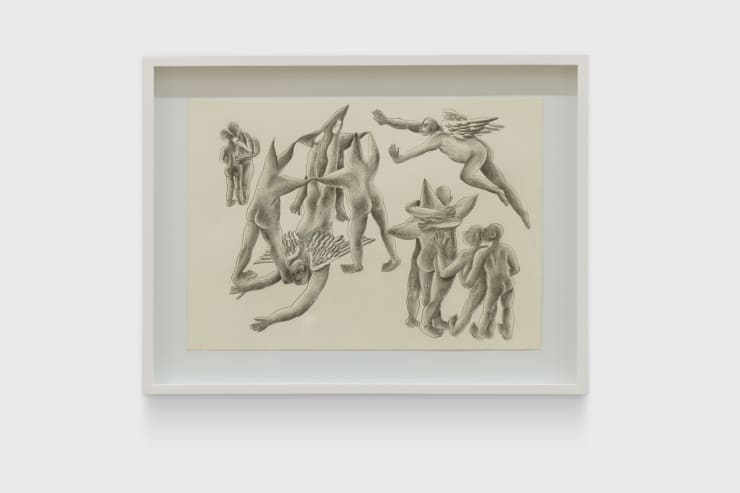 05 (from Ensaio sobre um mundo espetacular series), 2021 graphite on paper 11.8 x 16.3 in