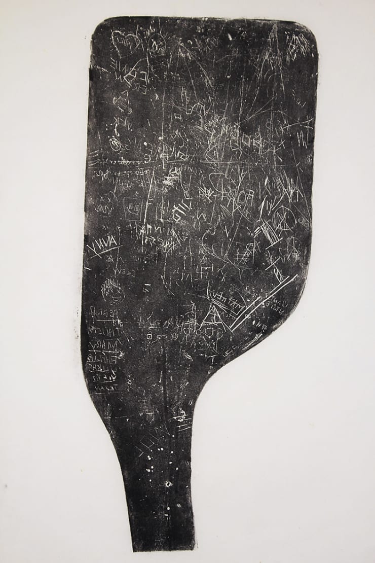 P.E. Pedro Thucca Mary, from Prova de Estado (2019) series, 2019 typographic ink on Japanese paper 60 x 42 cm | 23.6 x 16.5 in
