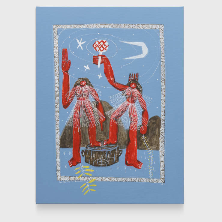 canto da mãe da lua, 2021 acrylic paint on canvas 80,5 x 60,5 x 3,5 cm | 31.7 x 23.8 x 1.4 in