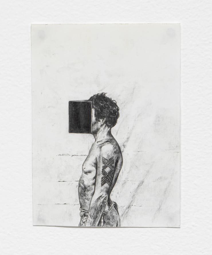 Weltwehmut - Índio evangelista, 2020 graphite on paper 17,3 x 12,5 cm | 6.8 x 4.9 in