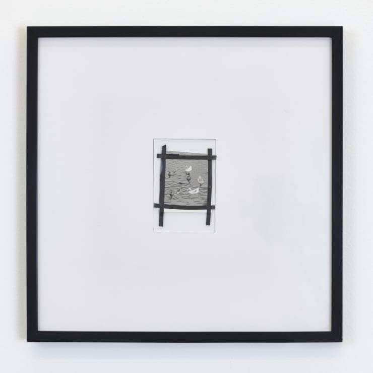 Geraldo de Barros Sem título da série "Sobras" , 1996-1998 Colagem sobre vidro | Collage on glass 9 x 6 cm | 3.54 x 2.36 in