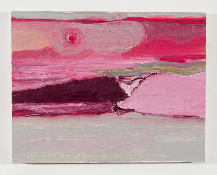 Gabriela Machado “Que nem um pedaço do seu pode ser”, 2017 óleo sobre linho oil on linen 28 x 36 cm 11.02 x 14.17 in