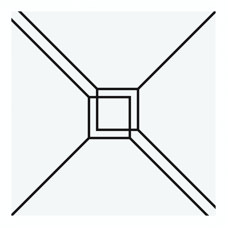 Geraldo de Barros "Da retomada de alguns objetos-forma da arte concreta”, N.º 56, 1979/2022 serigrafia sobre papel Arches 88 300g serigraph on Arches 88 300g paper 30 x 30 cm 11.81 x 11.81 in 5/5 + 3 P.A.