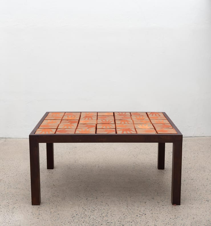 Campana Mesa Jantar Cobogó - Preenchido, 2022 ferro, cerâmica e cimento iron, ceramic, cement 72 x 150 x 109 cm 28.35 x 59.05 x 42.91 in