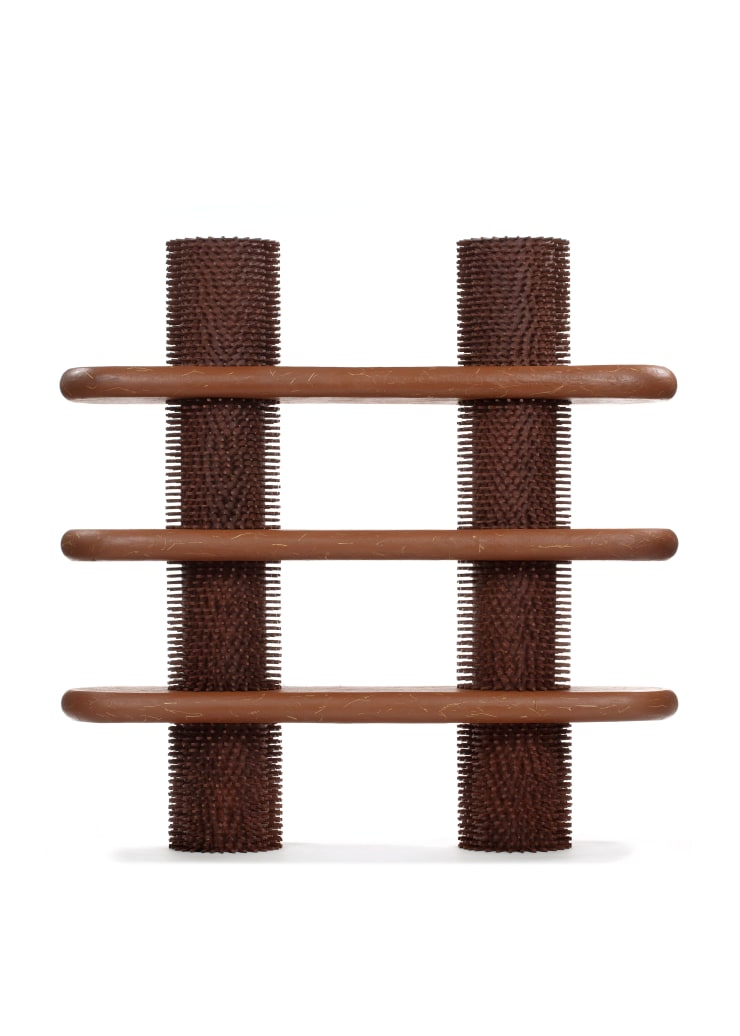 Campana “São Joaquim”, 2023 adobe a ferro adobe and iron 148 x 190 x 48 cm 58.27 x 74.8 x 18.9 in ed 1/8 + 2 P.A.