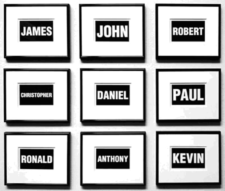 Allan McCollum, ¨Each and Every One of You¨, 2004
