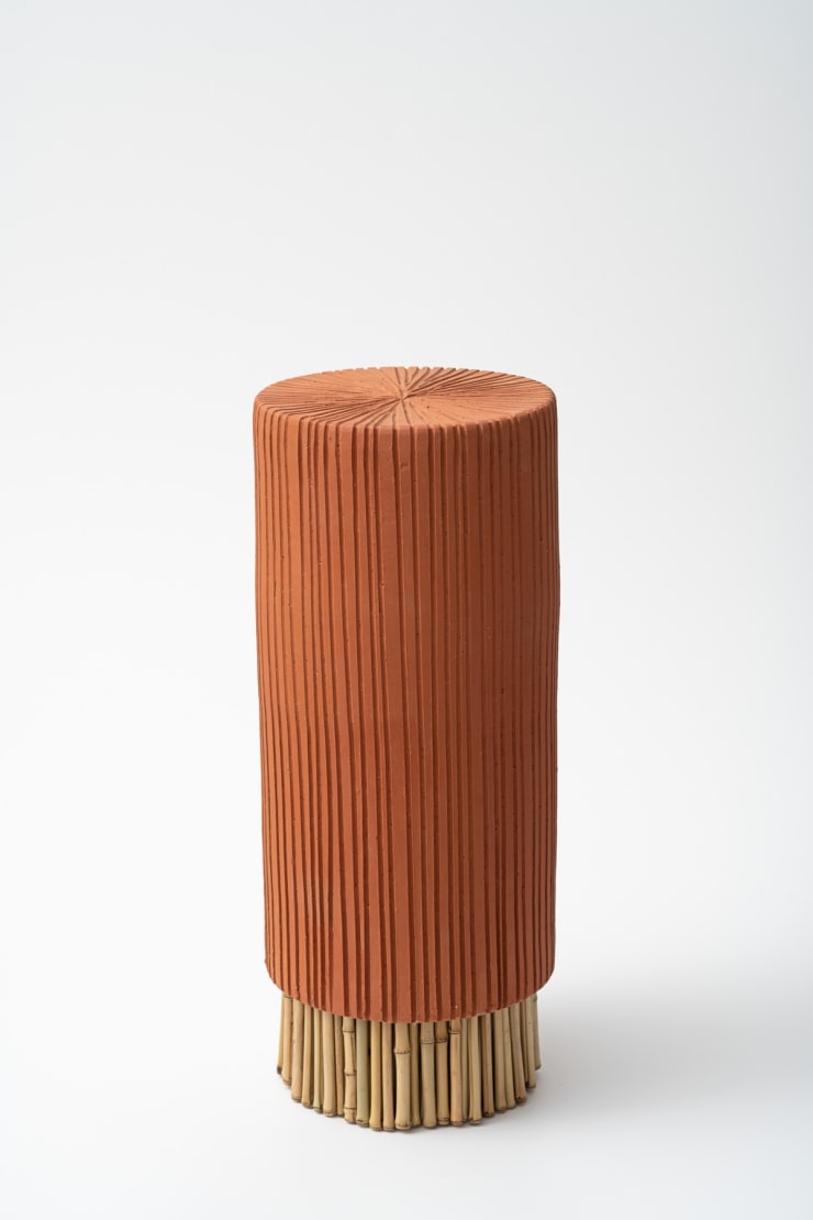 Campana Sopro na argila VII, 2022 terracota e bambu terracotta, bamboo 72,5 x 29,5 Ø cm 28.54 x 11.61 Ø in ed 1/4 + 2 P.A.