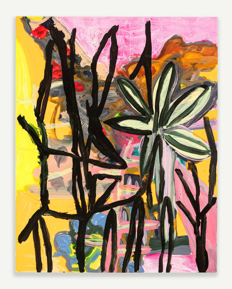 Gabriela Machado "Cintura fina", 2023 acrílica sobre linho | acrylic on linen 190 x 150 cm | 74.8 x 59.05 in