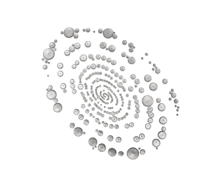 Rob Wynne “DayDream”, 2023 vidro derramado e espelhado poured and mirrored glass 167,5 x 178 cm 66 x 70 in