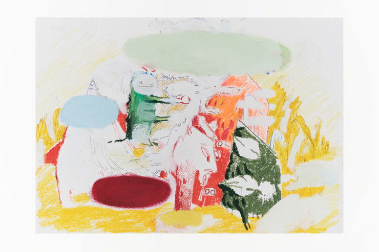 Rafael Carneiro Sem título | Untitled, 2020 Tinta óleo e giz de cera sobre papel Oil paint and wax on paper 29,7 x 42 cm | 11.69 x 16.54 in