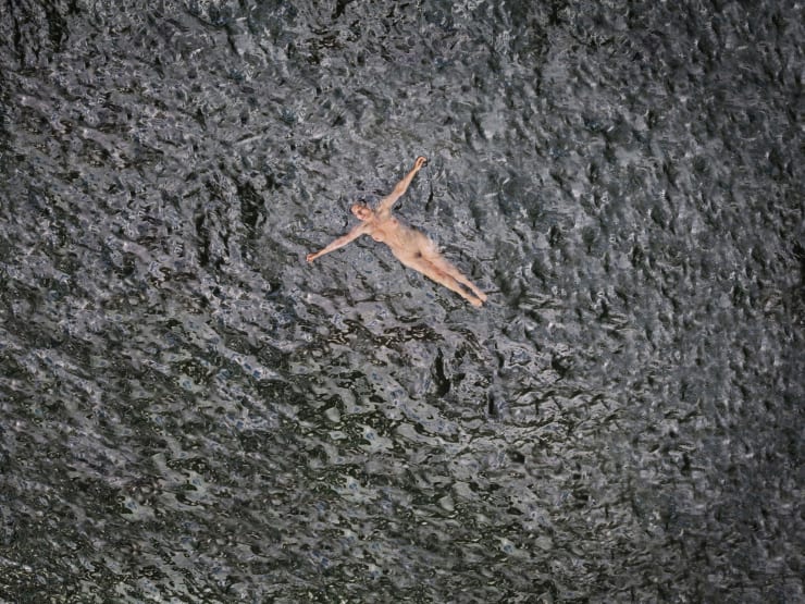 Marina Abramovic, "Floating" from the series "Places of Power", 2013