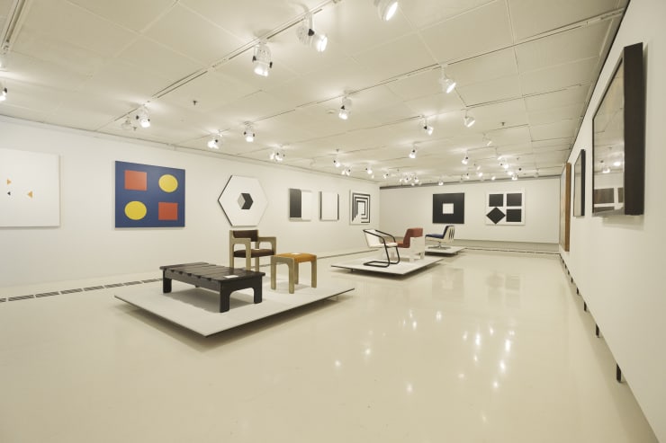 Geraldo de Barros, vista da exposição "Geraldo de Barros - Imaginário, Construção e Memória", 2021
