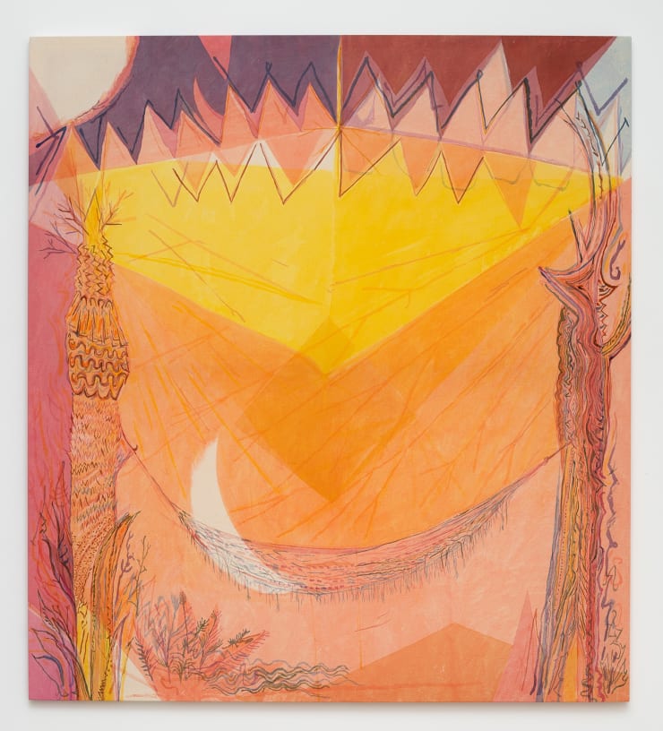 André Sousa "Rede (Sol)", 2023 acrílica sobre tecido de algodão acrylic on canvas 160 x 145 cm 62.99 x 57.09 in