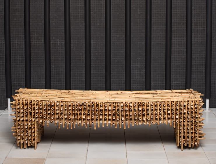 Campana “Banco Faquir”, 2024 bambu bamboo 40 x 140 x 36 cm 15.7 x 55 x 14.2 in ed 1/8 + 2 P.A.