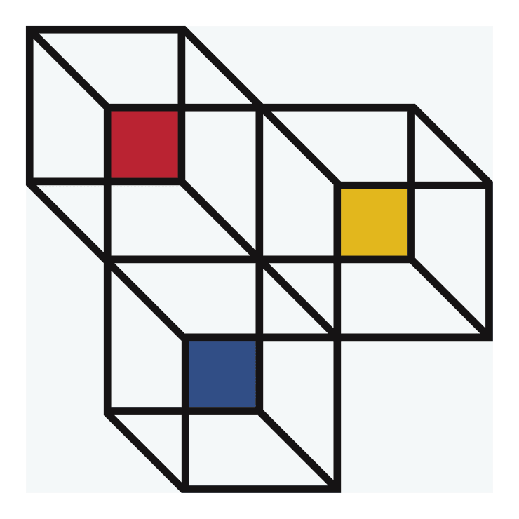 Geraldo de Barros "Da retomada de alguns objetos-forma da arte concreta”, N.º 44, 1979/2022 serigrafia sobre papel Arches 88 300g serigraph on Arches 88 300g paper 30 x 30 cm 11.81 x 11.81 in 5/5 + 3 P.A.