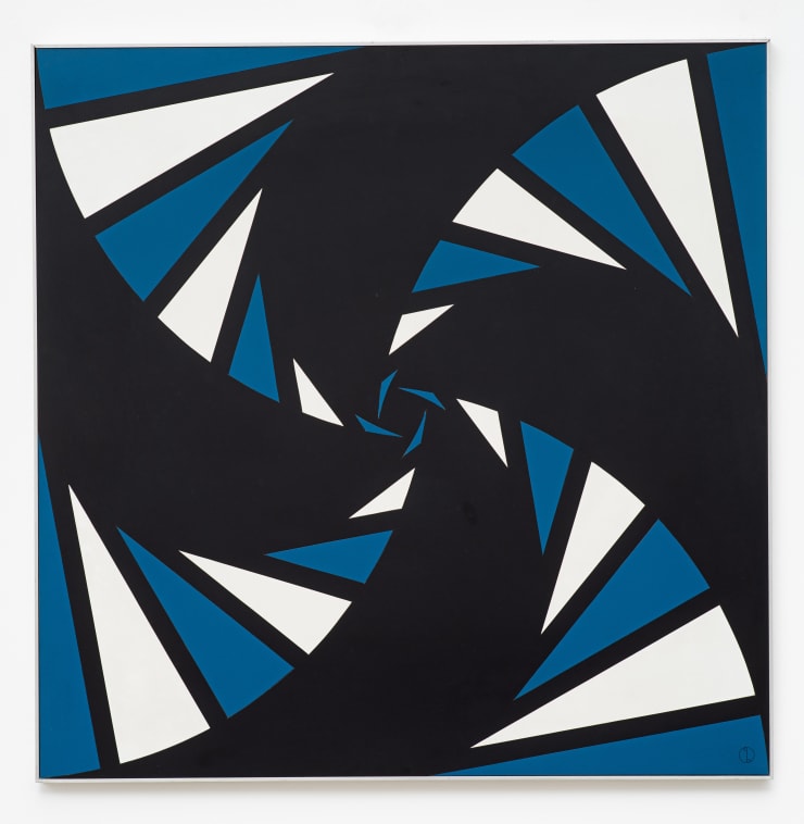 Geraldo de Barros Sem título | Untitled, 1953/1996 montagem em plástico laminado sobre madeira laminated plastic mounted on wood 60,5 x 60,5 cm 23.82 x 23.82 in