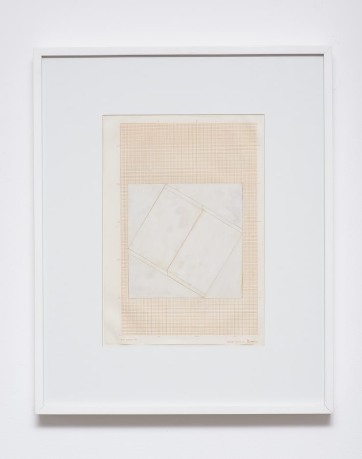 Geraldo de Barros Sem título, estudo para quadro laminado de plástico, c.1980 colagem sobre papel milimetrado collage on graph paper 30 x 21 cm 11.81 x 8.27 in