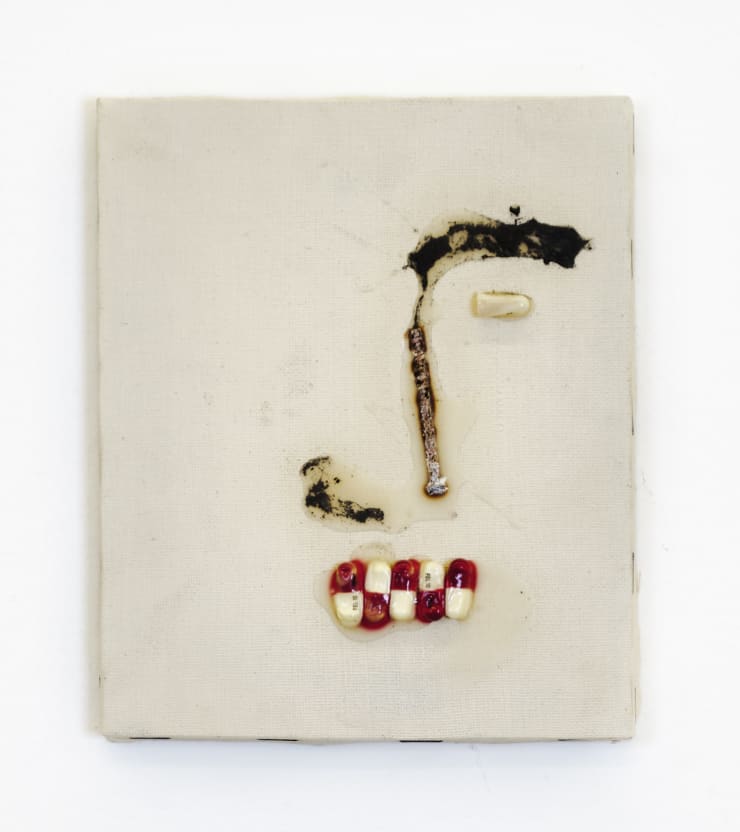 Fernando Zarif Operação Plástica / Chirurgie Esthétique (Portrait), 1997 Técnica mista sobre tela | Mixed media on canvas 18 x 15 cm | 7.09 x 5.9 in