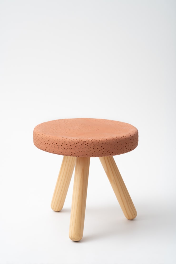 Campana Sopro na argila XVII, 2022 terracota e madeira terracotta, wood 47,5 x 48 Ø cm 18.7 x 18.9 Ø in ed 1/4 + 2 P.A.