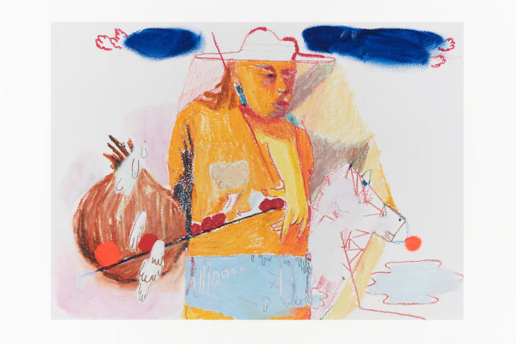 Rafael Carneiro Sem título | Untitled, 2020 Tinta óleo e giz de cera sobre papel Oil paint and wax on paper 29,7 x 42 cm | 11.69 x 16.54 in