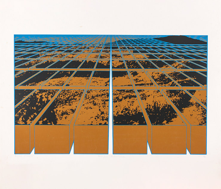 Regina Silveira, "Paisagem Destruturada", 1975