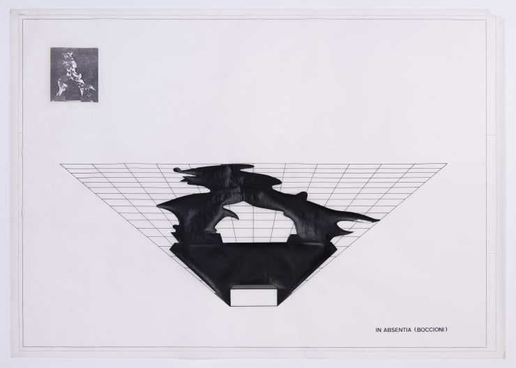 Regina Silveira, In Absentia (Boccioni), Projeto A, 1982