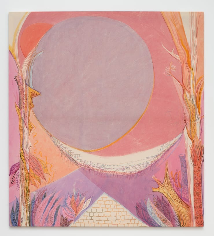 André Sousa "Rede (Eclipse)", 2023 acrílica sobre tecido de algodão acrylic on canvas 160 x 145 cm 62.99 x 57.09 in