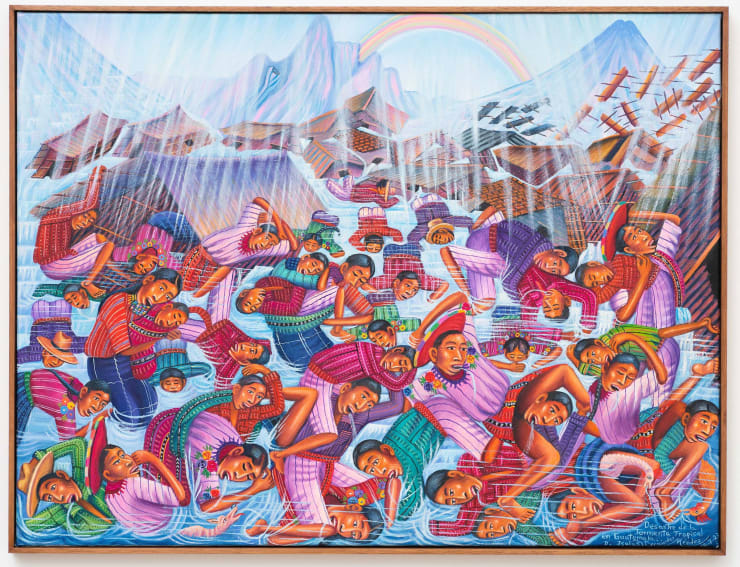 Diego Isaías Hernández Desastre natural por la tormenta tropical en Guatemala, 2023 óleo sobre tela | oil on canvas 61 x 81 cm | 24.02 x 31.89 in