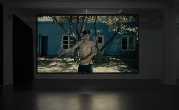 Aziz Hazara, Takbir, Installation view from Künstlerhaus Bethanien, Berlin, 2022.