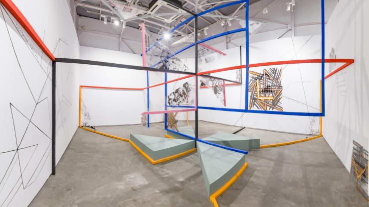 Sanchayan Ghosh | A Site for the Pedagogy of Resistance | Install view | Drawn from Practice II | Experimenter – Ballygunge Place, Kolkata | April 14 – June 30, 2022