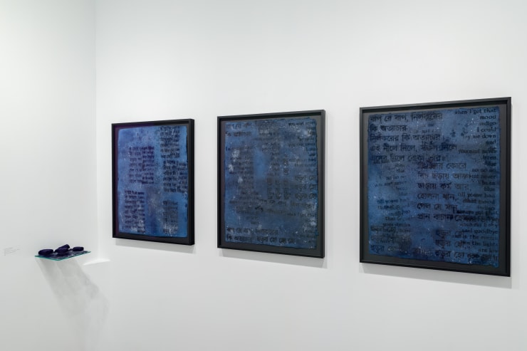 Bhasha Chakrabarti, Blue Notes. install views, Experimenter-Kolkata. install view 2022.