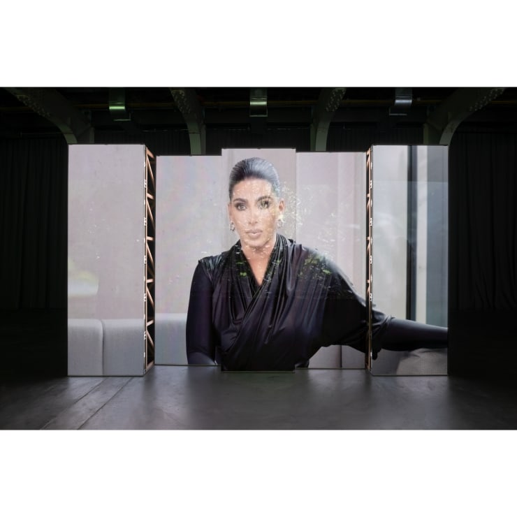 Christopher Kulendran Thomas: FOR REAL, Kunsthalle Zürich, 2023 | Image Credit: Andrea Rossetti and Héctor Chico / Courtesy of the artist and Kunsthalle Zürich