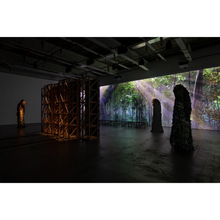 Installation view: Christopher Kulendran Thomas: Another World, ICA Institute of Contemporary Arts London (2022) | Image Credit: Andrea Rossetti / Images courtesy of the artist and Institute of Contemporary Arts, London.