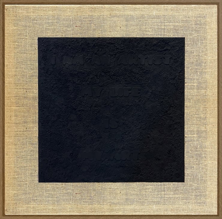 'LIFE IS ART' , Charcoal