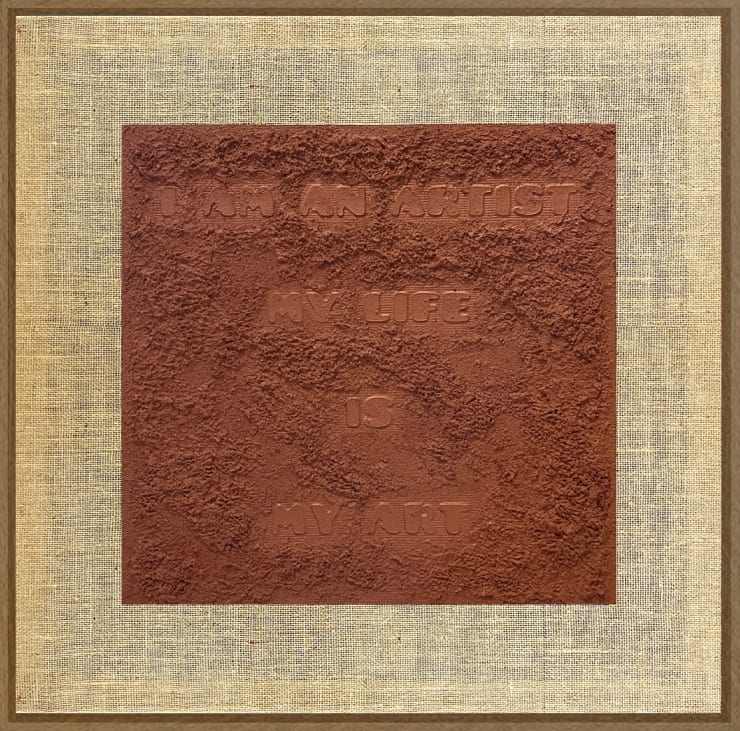 'LIFE IS ART' , Terracotta