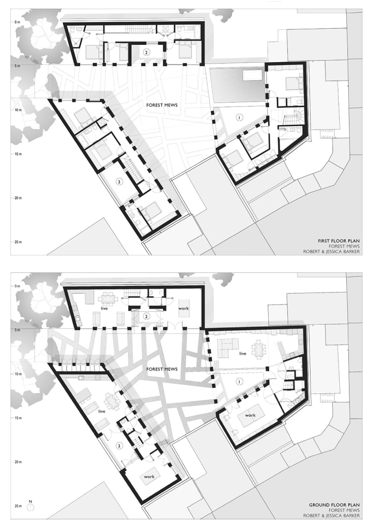 Forest Mews, Forest Mews Drawing 3, 2015
