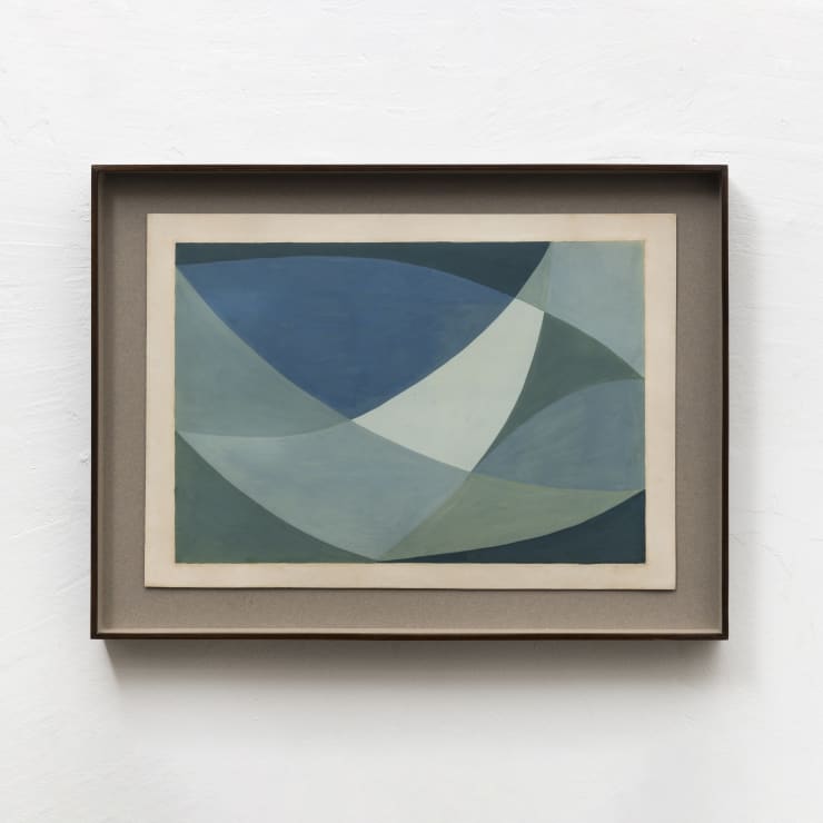 Lygia Clark (1920-1988) Sem título [Untitled], 1950 Assinada (inferior direito) [Signed (lower right)] Guache sobre papel [Gouache on paper] 35.5 x 50.1 cm [14 x 19 1/2 in.] (LC-0073)