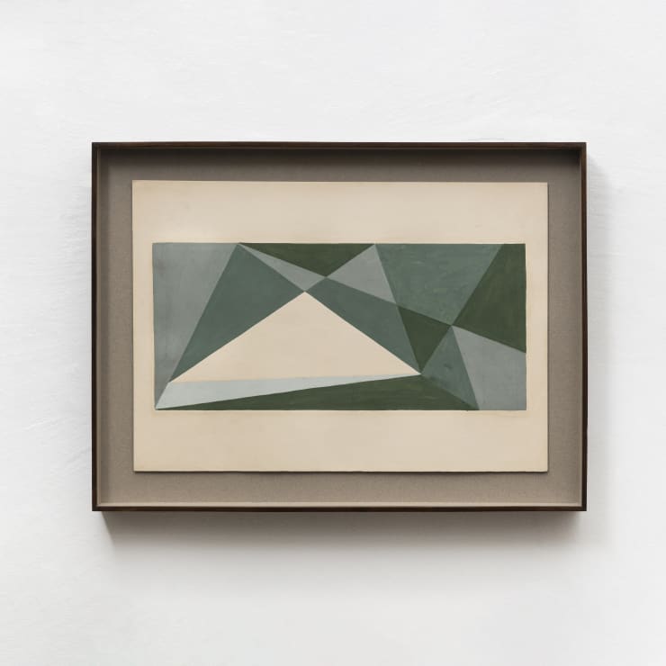 Lygia Clark (1920-1988) Sem título [Untitled], 1954 Assinada e datada (inferior direito) [Signed and dated (lower right)] Guache sobre papel [Gouache on paper] 35.4 x 50.5 cm [14 x 20 in.] (LC-0074)