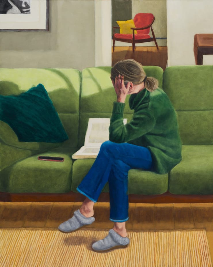 In My Own World 150 x 120 cm, oil on linen