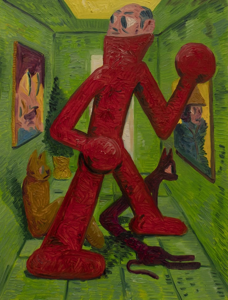 Milad Mousavi No One Has Set their Hearts on Me, 2022 Oil on canvas 40 x 30 cm 16 x 12 in Sold