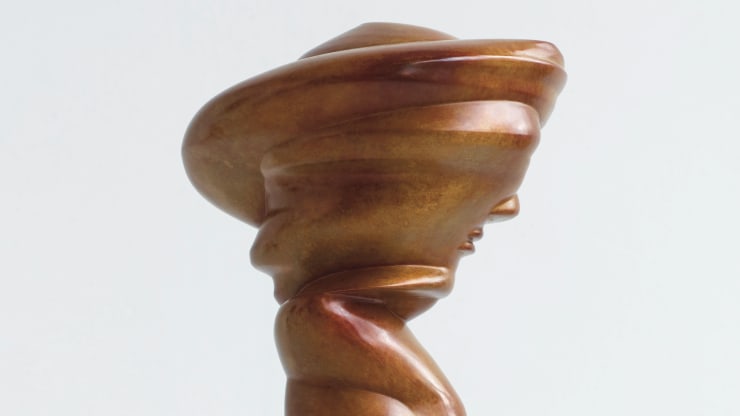 Tony Cragg, Senders, 2019, Incised with the artists signature, 2019 and the foundry mark of Kayser Dusseldorf, Bronze, 25 1/4 x 12 1/4 x 11 in, 64 x 31 x 28 cm, Edition of 7, each with unique patination